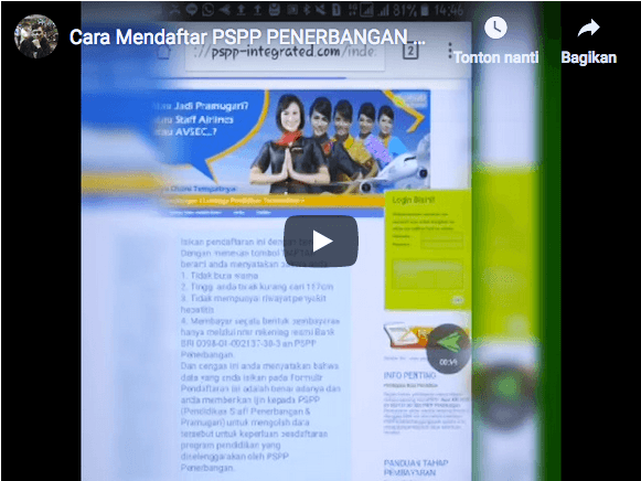 Cara Mendaftar PSPP Melalui HP